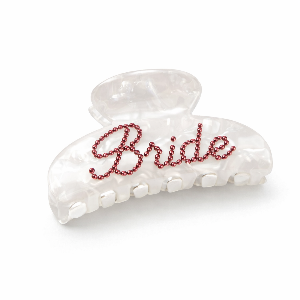 Bride Acrylic Claw Clip – Bridal & Bachelorette Essential