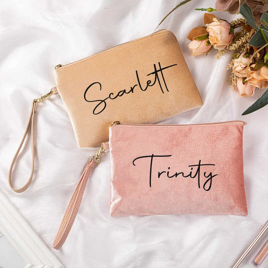 Makeup Bag Luxury Bridesmaid Gifts Pouch
