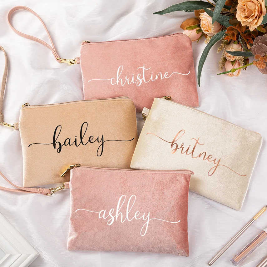 Makeup Bag Luxury Bridesmaid Gifts Pouch