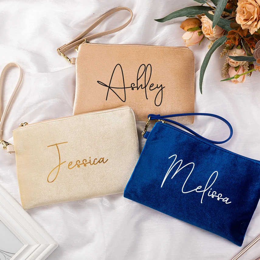 Makeup Bag Luxury Bridesmaid Gifts Pouch