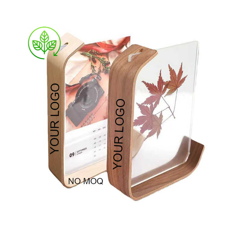 Novelty Gift Idea Wooden Acrylic L-Shaped Photo Frame