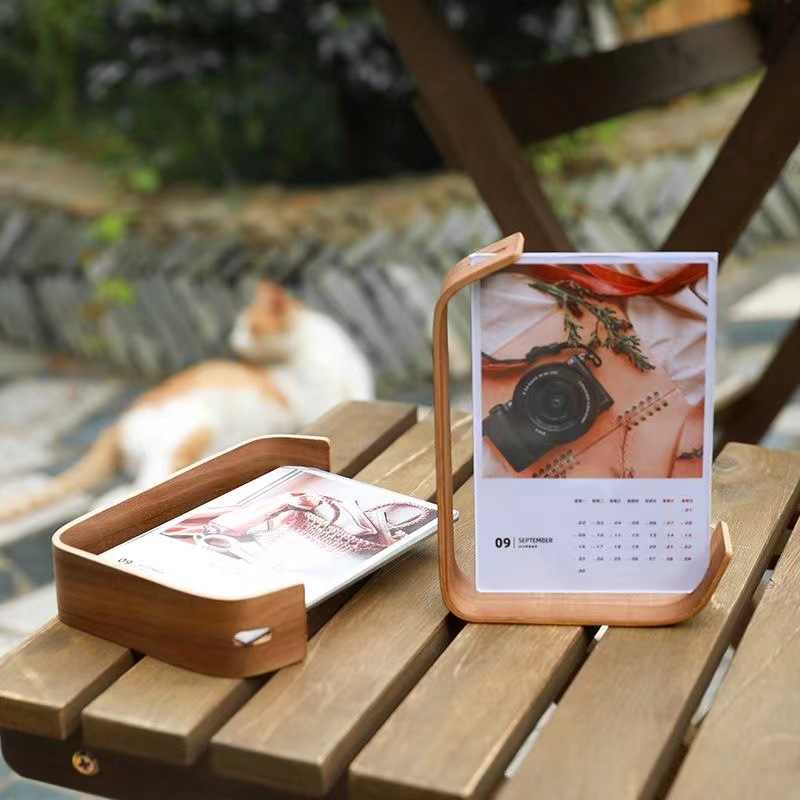 Novelty Gift Idea Wooden Acrylic L-Shaped Photo Frame