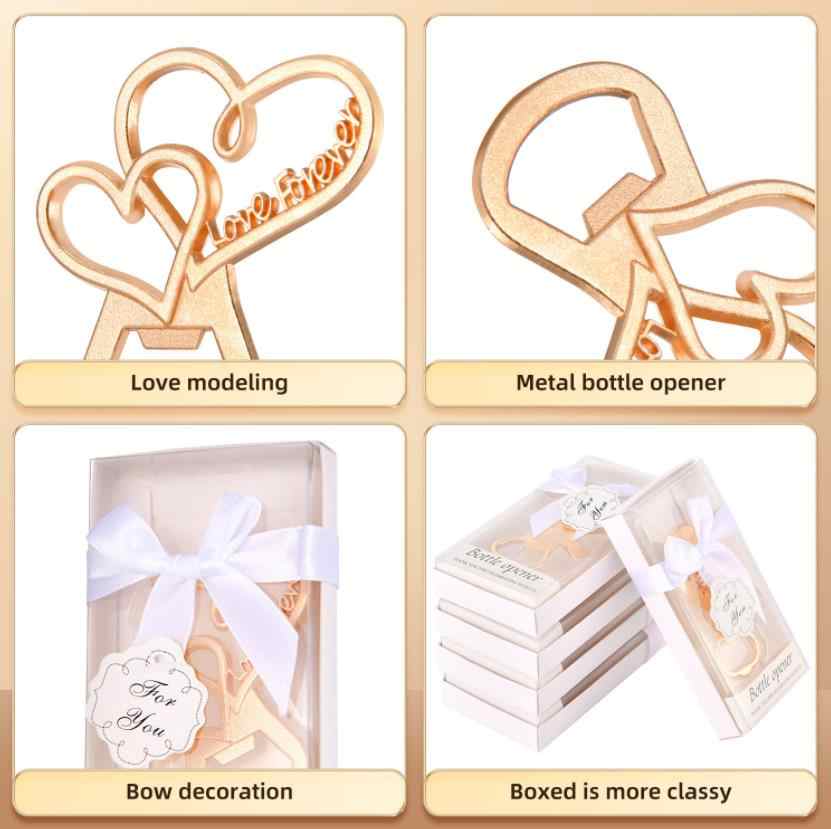 Heart Love Forever Bottle Openers for Wedding Favors