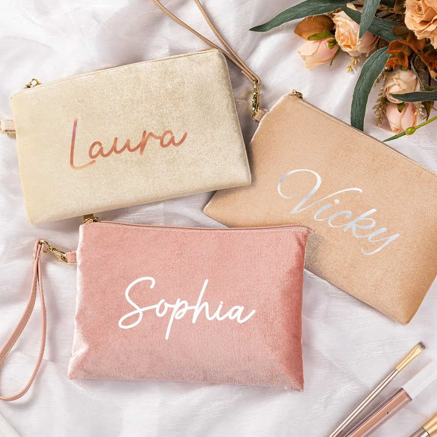 Makeup Bag Luxury Bridesmaid Gifts Pouch