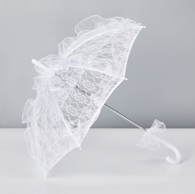 Bridal Lace Parasol Umbrella for Wedding Decoration
