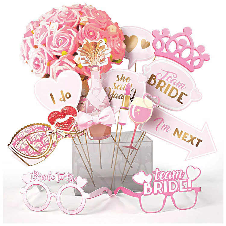 15 Pcs Bachelorette Bridal Shower Photo Prop