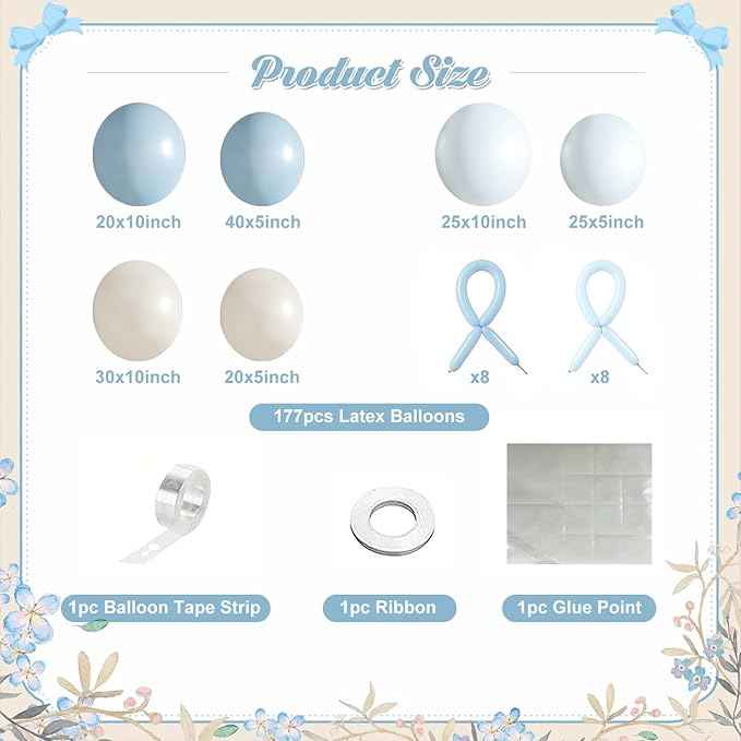 Pearl White Balloon Garland Arch for Wedding